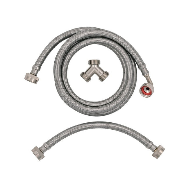 Eastman 41025 6 ft Steam Dryer Water Supply Installation Kit with Elbow 3/4 in FHT x 3/4 in FHT