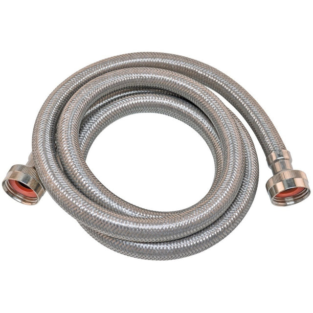 Eastman 41027 3/4 in. FHT x 3/4 in. FHT 5 ft. Braided Stainless Steel Washing Machine Connector