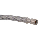 Eastman 41033 5 ft Braided Stainless Steel Icemaker Connector with 1/4 in Compression Ends - 2