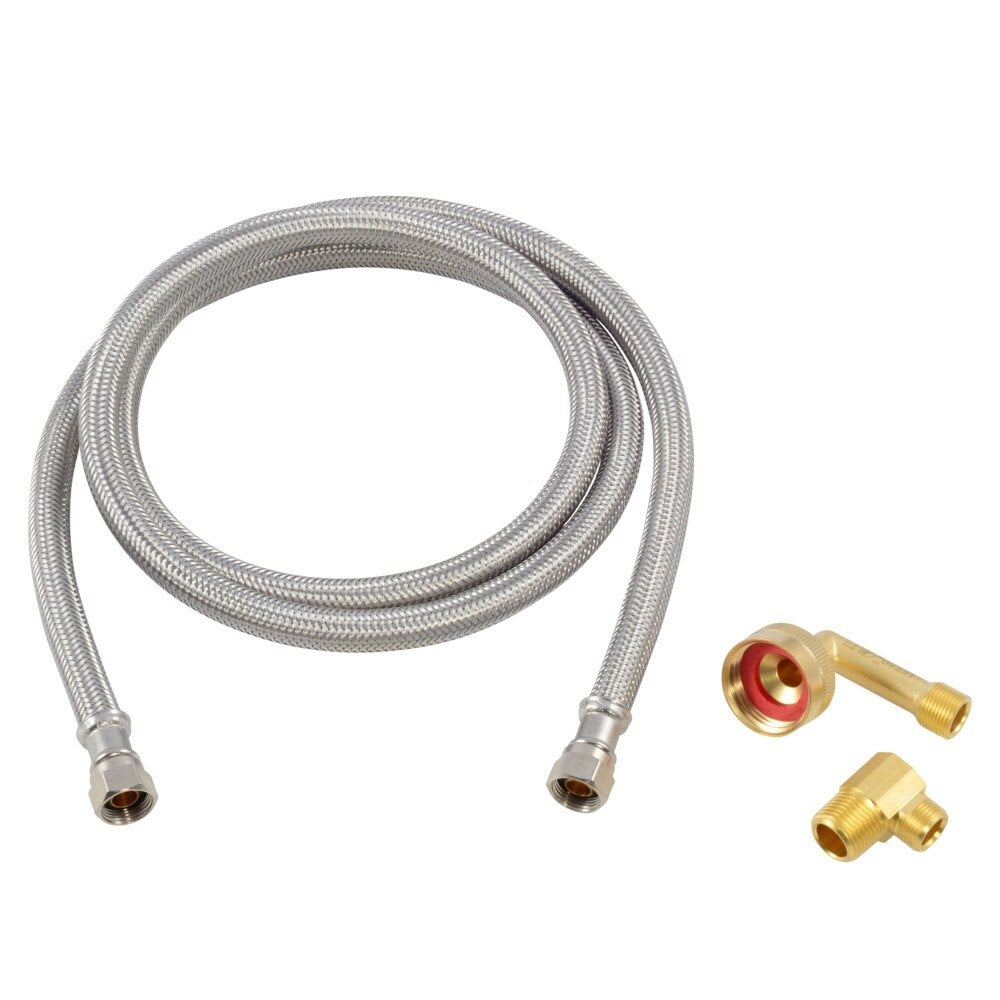Eastman 41041 5 ft Braided Stainless Steel Dishwasher Supply Line