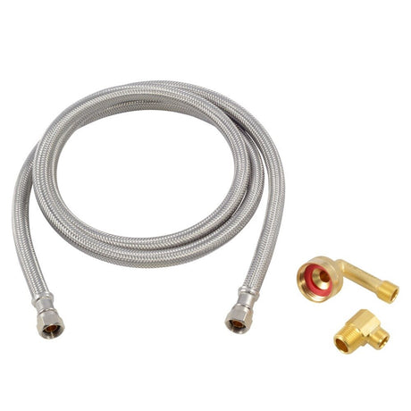 Eastman 41041 5 ft Braided Stainless Steel Dishwasher Supply Line
