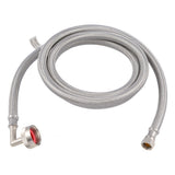 Eastman 41043 6 ft Braided Dishwasher Supply Line with 3/8 in Comp x 3/4 in FHT Elbow