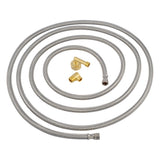 Eastman 41058 12 ft Braided Stainless Steel Universal Dishwasher Supply Line - 3