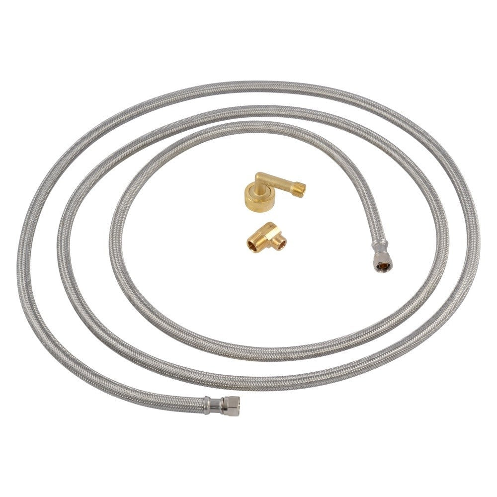 Eastman 41060 10 ft Braided Stainless Steel Dishwasher Supply Line with Compression Fittings - 3