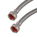 Eastman 41063 5 ft Braided Stainless Steel Washing Machine Hoses (2 Pack) - 2