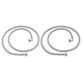 Eastman 41066 6 ft Braided Stainless Steel Washing Machine Hoses with Elbows (2 Pack) - 3