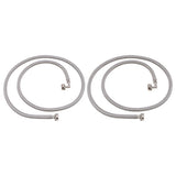 Eastman 41066 6 ft Braided Stainless Steel Washing Machine Hoses with Elbows (2 Pack) - 3