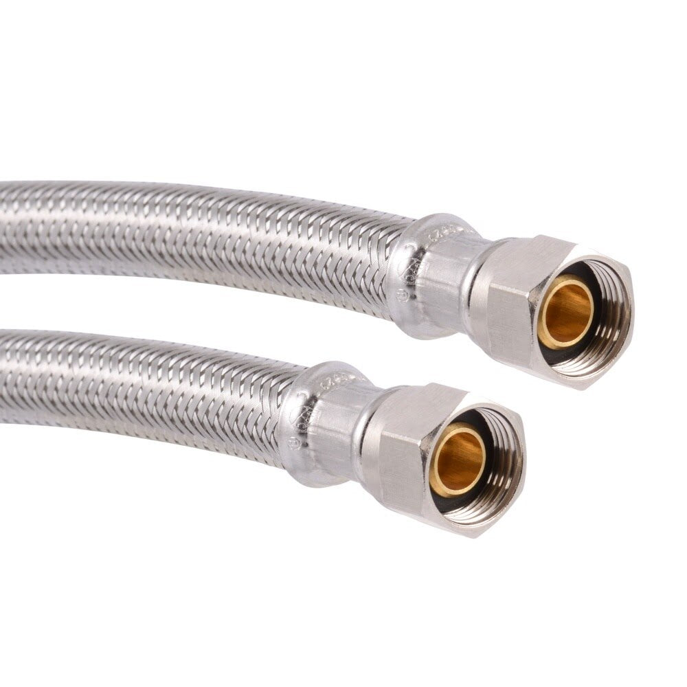 Eastman 41150 6 ft Braided Stainless Steel Dishwasher Installation Kit with Straight Cord - 2