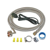 Eastman 41154 6 ft Dishwasher Installation Kit with 90 Degree Elbow and Cord