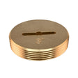 Eastman 42002 3 in. Slotted Brass Cleanout Plug for DWV