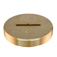 Eastman 42004 4 in. Slotted Brass Cleanout Plug for DWV