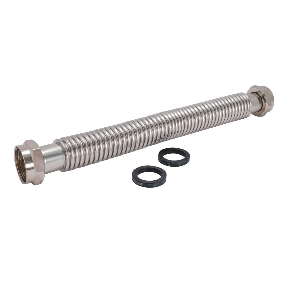 Eastman 432224 24 in Corrugated Stainless Steel Water Softener Connector with 1-1/2 in FIP Ends