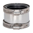 Eastman 43403 2 in. No-Hub Coupling with Neoprene Gasket and Stainless Steel Clamps