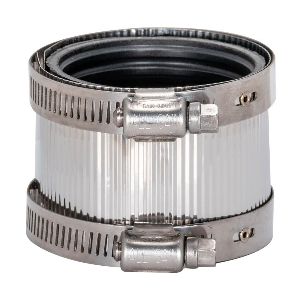 Eastman 43403 2 in. No-Hub Coupling with Neoprene Gasket and Stainless Steel Clamps