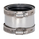 Eastman 43403 2 in. No-Hub Coupling with Neoprene Gasket and Stainless Steel Clamps