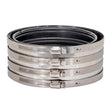 Eastman 43411 6 in. No Hub Coupling with Rubber Sleeve and Stainless Steel Clamps