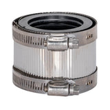 Eastman 43417 2 in. x 1-1/2 in. Neoprene No-Hub Reducing Coupling for Cast Iron Pipe