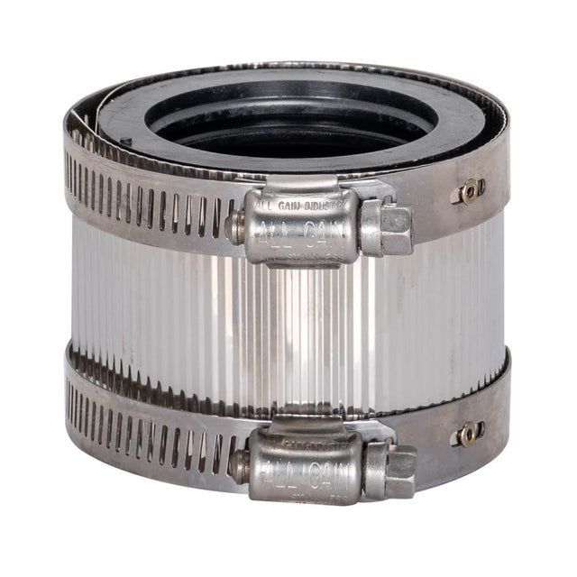 Eastman 43417 2 in. x 1-1/2 in. Neoprene No-Hub Reducing Coupling for Cast Iron Pipe