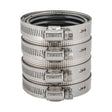 Eastman 43441 2 in x 2 in Heavy Duty No Hub Pipe Coupling with 4 Band Clamp