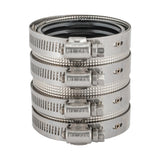 Eastman 43441 2 in x 2 in Heavy Duty No Hub Pipe Coupling with 4 Band Clamp
