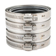 Eastman 43442 3 in. x 3 in. Heavy-Duty No-Hub Pipe Coupling with 4-Band Clamp