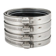 Eastman 43443 4 in. x 4 in. Heavy-Duty No-Hub Pipe Coupling with 4 Bands