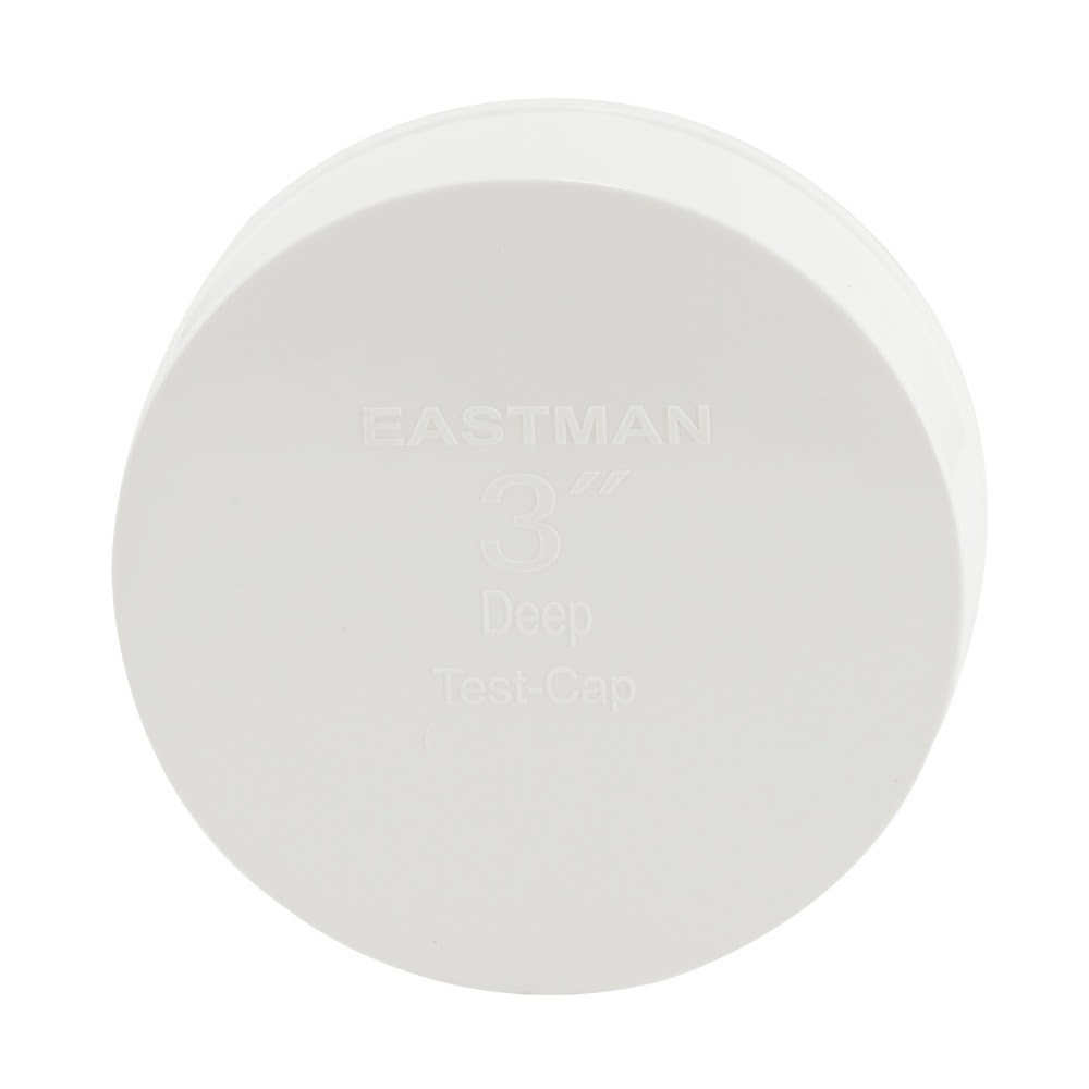 Eastman 43483 3 in. PVC Deep Test Cap for DWV Testing - 2