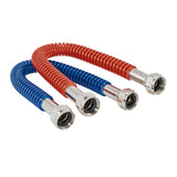 Eastman 437124 24 in. Corrugated Stainless Steel Water Heater Connector 3/4 in. FIP x 3/4 in. FIP (2 Pack)