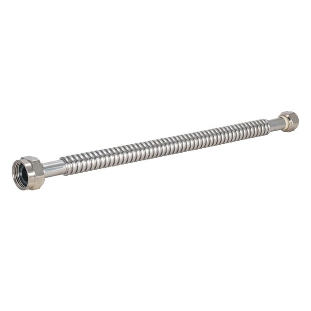 Eastman 437518 18 in. Corrugated Stainless Steel Water Heater Connector 3/4 in. FIP x 1 in. FIP