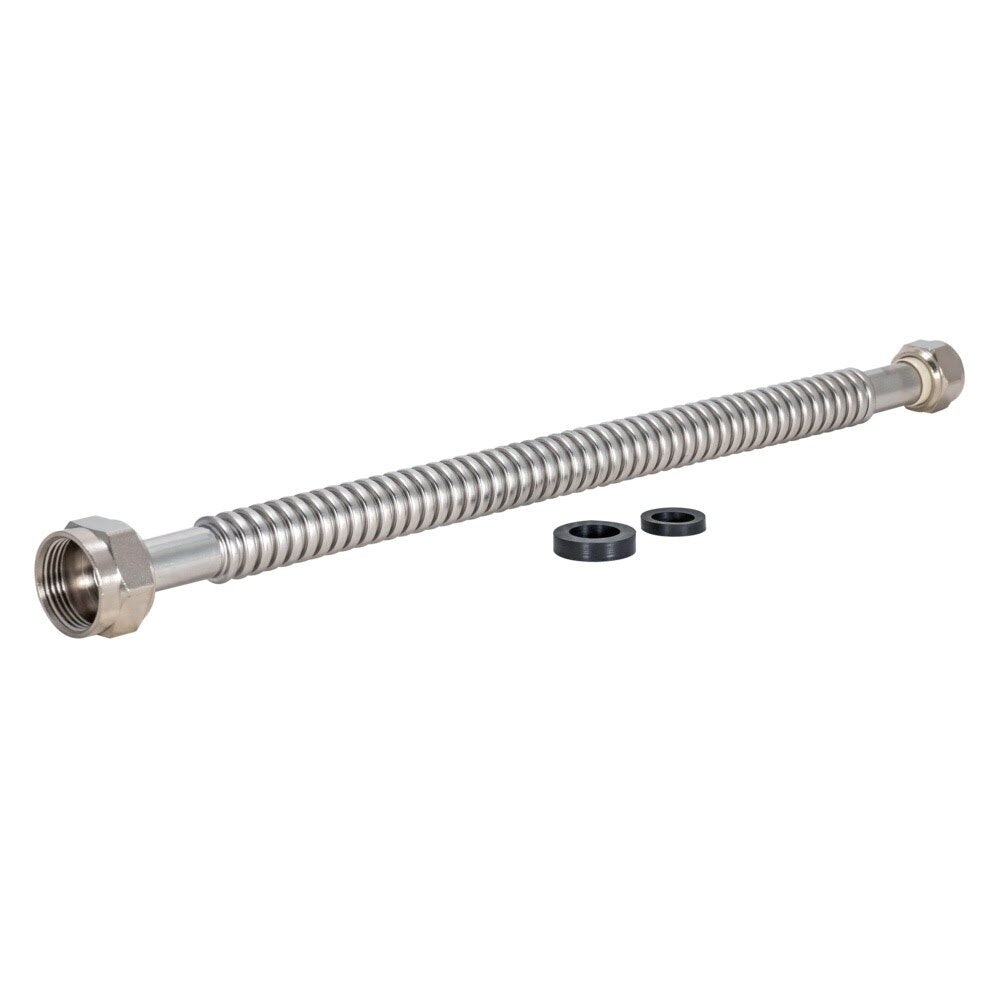 Eastman 437524 24 in. Corrugated Stainless Steel Water Heater Connector 3/4 in. FIP x 1 in. FIP - 3