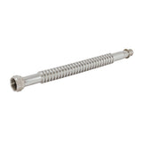 Eastman 438612 12 in. Corrugated Stainless Steel Water Heater Connector 3/4 in. FIP x 3/4 in. Crimp PEX - 3