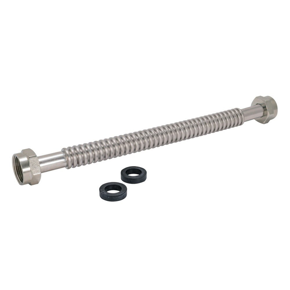 Eastman 447518 18 in Corrugated Stainless Steel Water Heater Connector 1 in FIP x 1 in FIP - 3