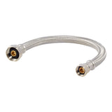 Eastman 48003 1/2 in. IPS x 3/8 in. Compression x 12 in. Braided Stainless Steel Faucet Supply Line