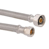 Eastman 48003 1/2 in. IPS x 3/8 in. Compression x 12 in. Braided Stainless Steel Faucet Supply Line - 3