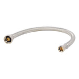 Eastman 48004 16 in. Braided Stainless Steel Faucet Supply Line 1/2 in. IPS x 3/8 in. Compression