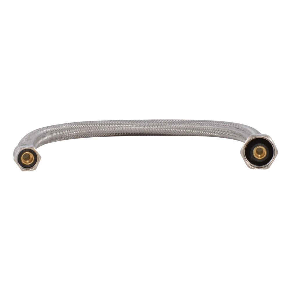Eastman 48004 16 in. Braided Stainless Steel Faucet Supply Line 1/2 in. IPS x 3/8 in. Compression - 3