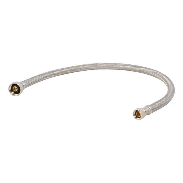 Eastman 48006 1/2 in. IPS x 3/8 in. Compression x 24 in. Braided Stainless Steel Faucet Supply Line