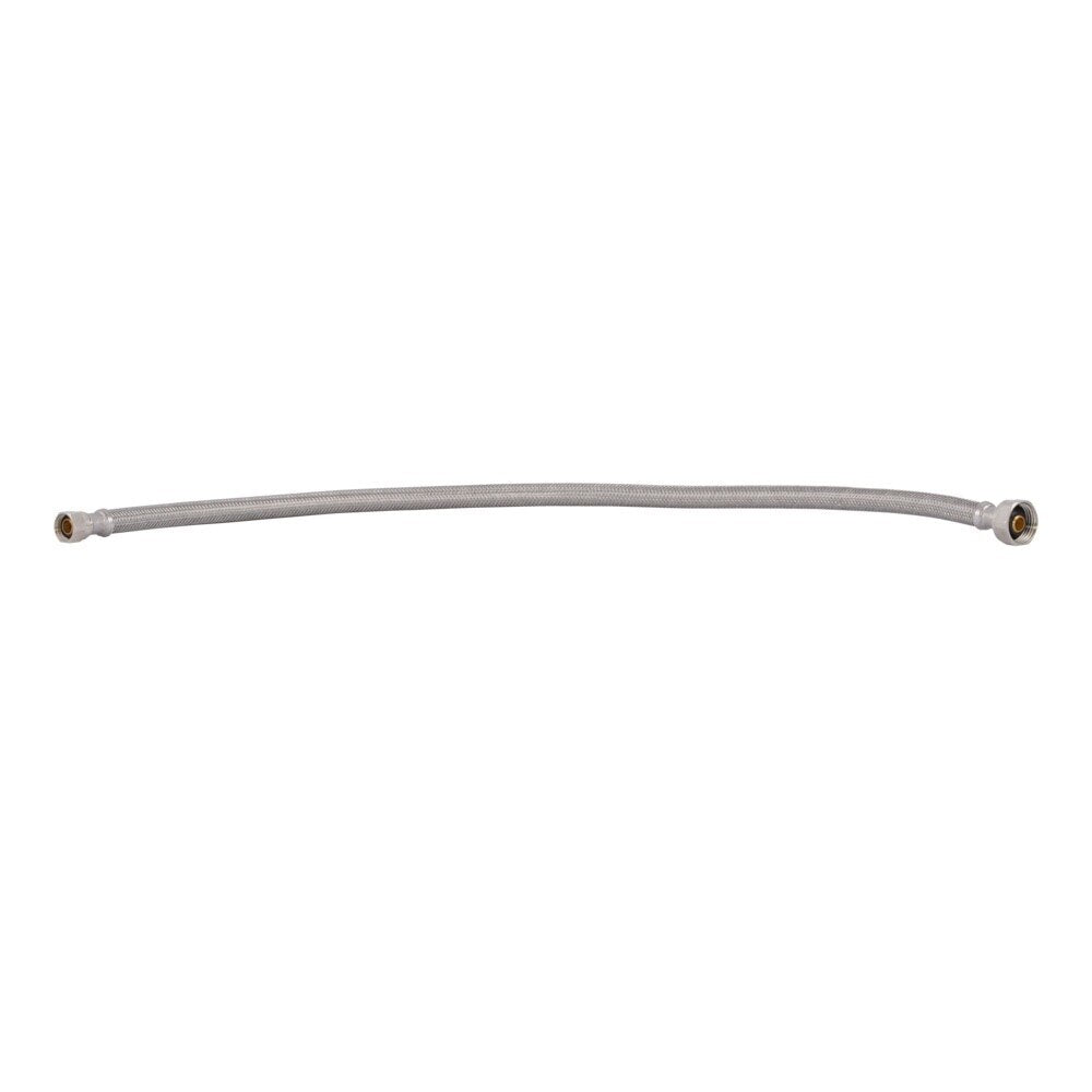 Eastman 48006 1/2 in. IPS x 3/8 in. Compression x 24 in. Braided Stainless Steel Faucet Supply Line - 2