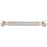 Eastman 48013 1/2 in IPS x 1/2 in IPS x 6 in Braided Stainless Steel Faucet Supply Line with Brass Insert - 2