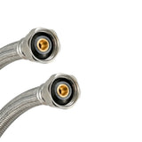 Eastman 48014 1/2 in FIP x 1/2 in FIP x 9 in Braided Stainless Steel Faucet Supply Line - 3