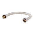 Eastman 48015 1/2 in x 1/2 in x 12 in Braided Stainless Steel Faucet Connector with Brass Insert
