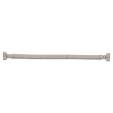 Eastman 48015 1/2 in x 1/2 in x 12 in Braided Stainless Steel Faucet Connector with Brass Insert - 2