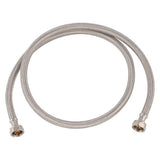 Eastman 48021 1/2 in. IPS x 1/2 in. IPS x 48 in. Braided Stainless Steel Faucet Supply Line with Brass Insert