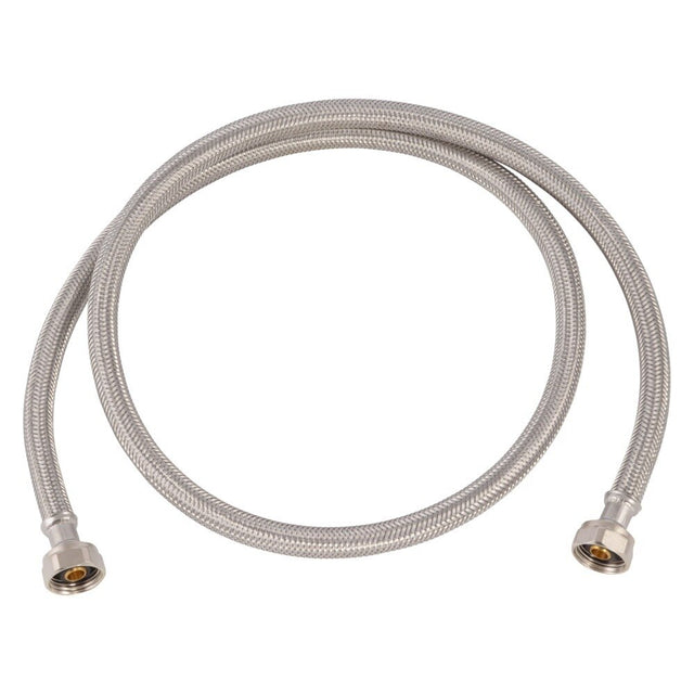 Eastman 48021 1/2 in. IPS x 1/2 in. IPS x 48 in. Braided Stainless Steel Faucet Supply Line with Brass Insert