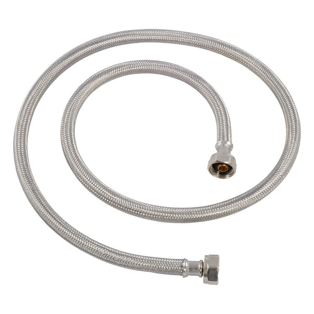 Eastman 48021 1/2 in. IPS x 1/2 in. IPS x 48 in. Braided Stainless Steel Faucet Supply Line with Brass Insert - 2