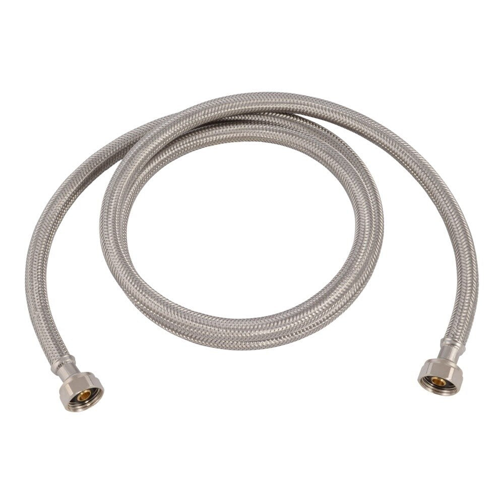Eastman 48022 1/2 in x 1/2 in x 60 in Braided Stainless Steel Faucet Supply Line with Brass Insert