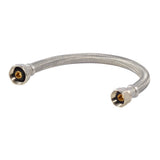 Eastman 48025 1/2 in. IPS x 1/2 in. Comp x 12 in. Braided Stainless Steel Faucet Supply Line