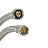 Eastman 48025 1/2 in. IPS x 1/2 in. Comp x 12 in. Braided Stainless Steel Faucet Supply Line - 3