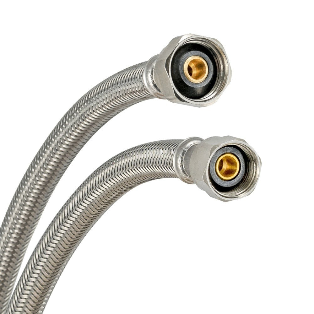 Eastman 48029 1/2 in. IPS x 1/2 in. Comp x 48 in. Braided Stainless Steel Faucet Connector - 3