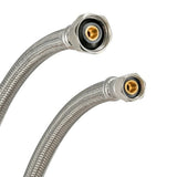 Eastman 48030 1/2 in. IPS x 3/8 in. Comp x 9 in. Braided Stainless Steel Faucet Supply Line - 3